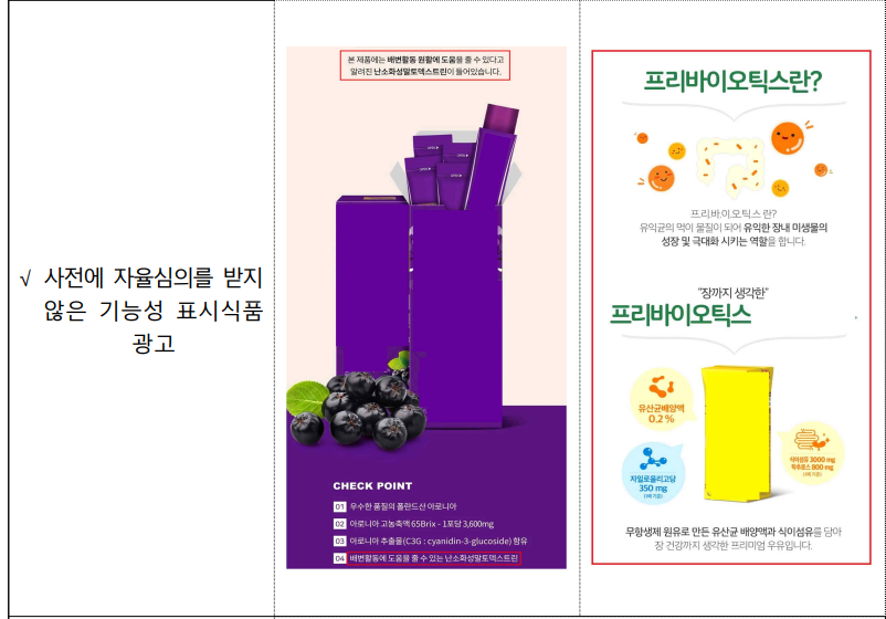 ‘기능성 표시식품’, 건기식처럼 광고 안돼