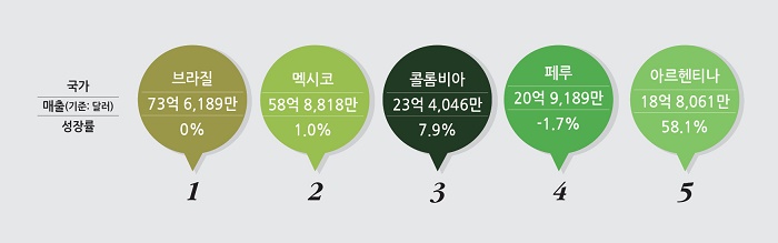 신흥시장으로 떠오른 중남미