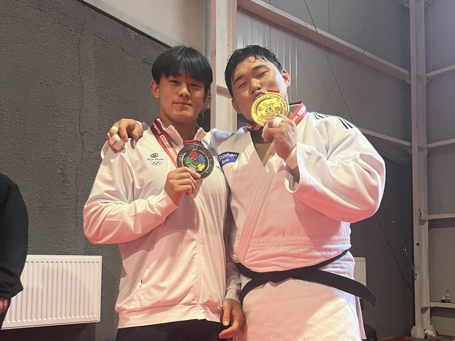 PMIK 후원 김민종·김종훈, IJF 그랜드슬램 금·은 합작