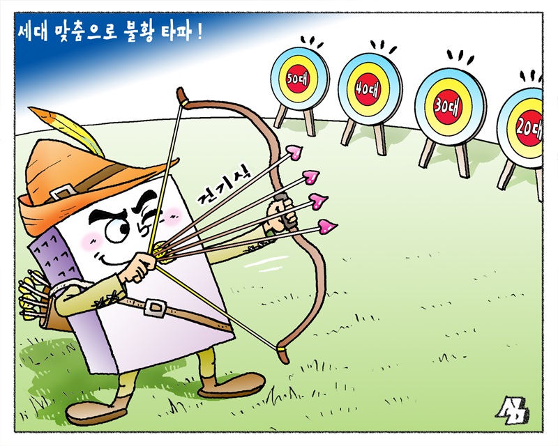 <만평> 세대 맞춤으로 불황 타파!
