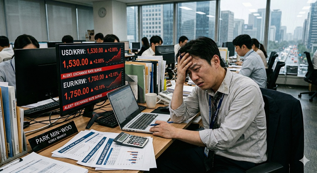 치솟는 환율에 고통받는 한국 지사