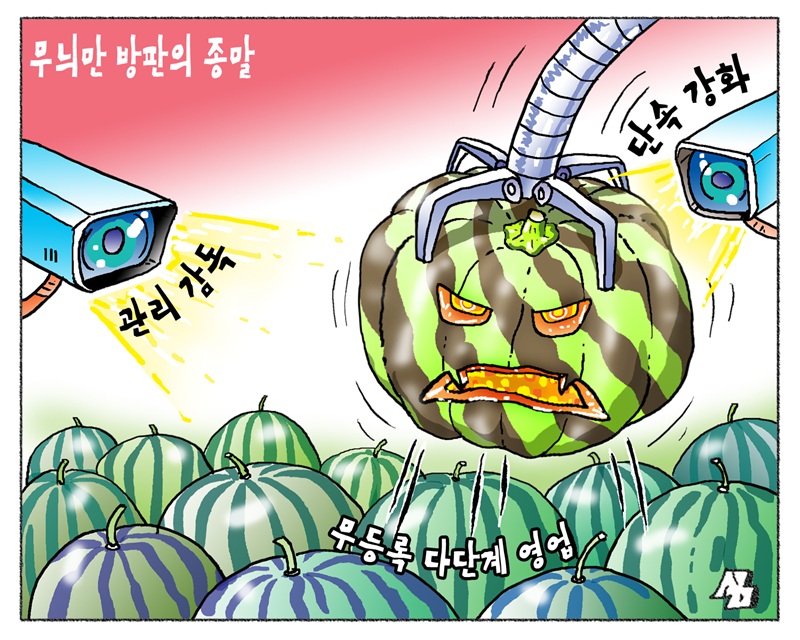 <만평> 무늬만 방판의 종말